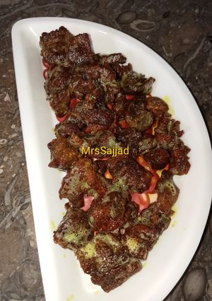 A picture of Fried dry meat.