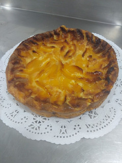 Una foto de Tarta de melocotón