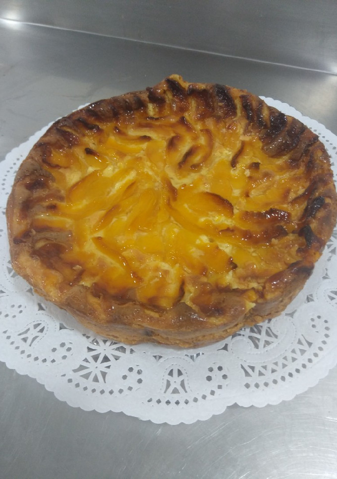 Una foto de Tarta de melocotón
