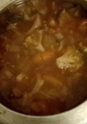 A picture of Tuesday Minestrone.