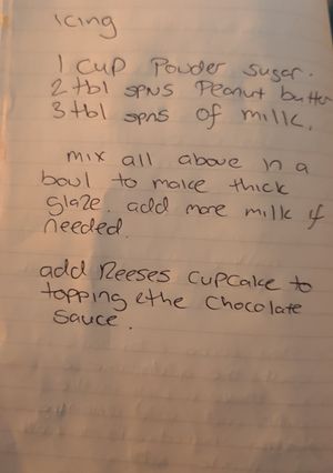 A picture of Peanut Fudge Cake (Reese's Cake).