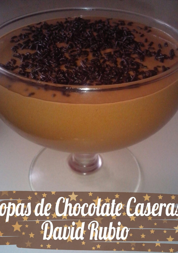 Una foto de Copas de chocolate caseras