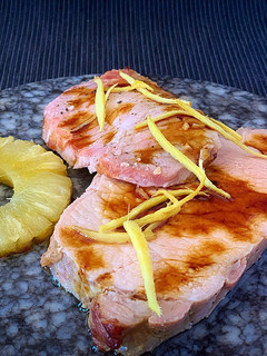 Una foto de Lomo de cerdo asado con salsa agridulce