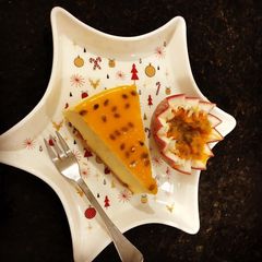 A picture of Passion fruit cheesecake.