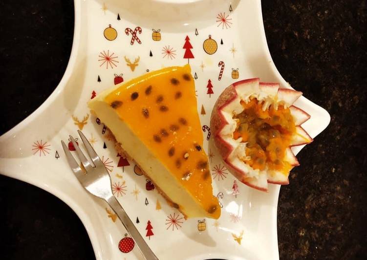 Recipe: Tasty Passion fruit cheesecake