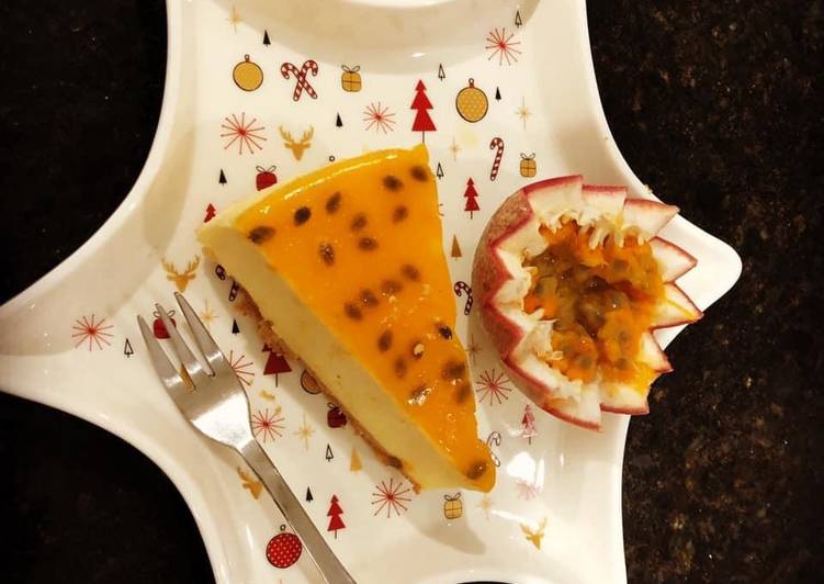 Easiest Way to Prepare Super Quick Homemade Passion fruit cheesecake