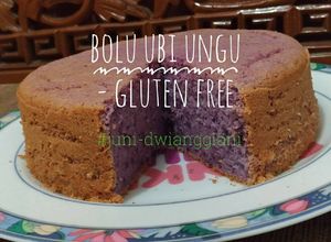 Foto resep Bolu Ubi Ungu - Gluten Free