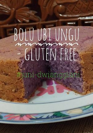 Foto resep Bolu Ubi Ungu - Gluten Free