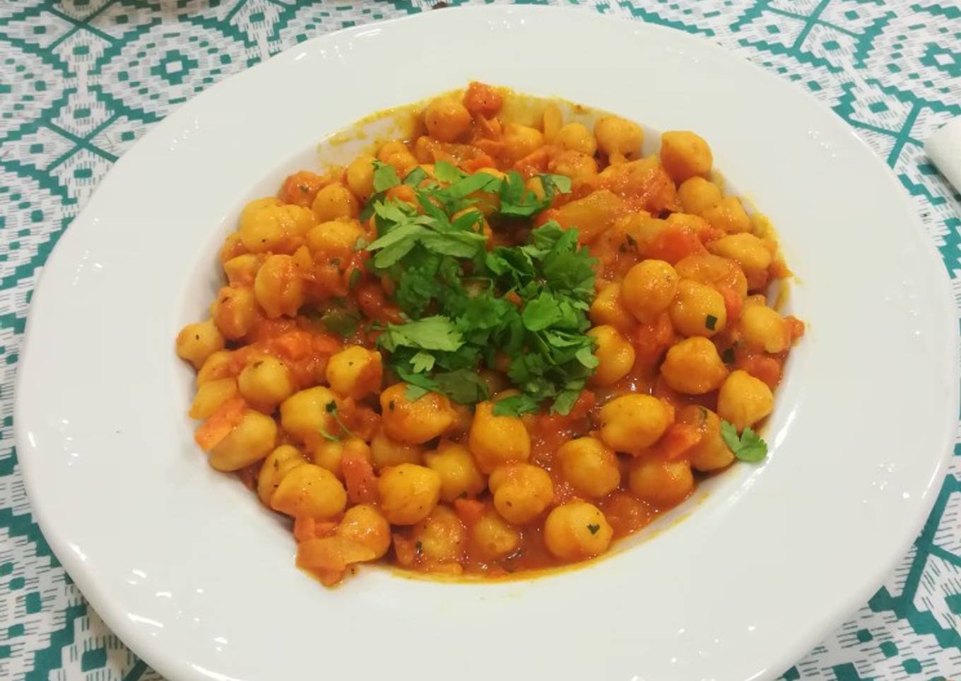 Curry de garbanzos