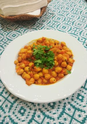 Una foto de Curry de garbanzos