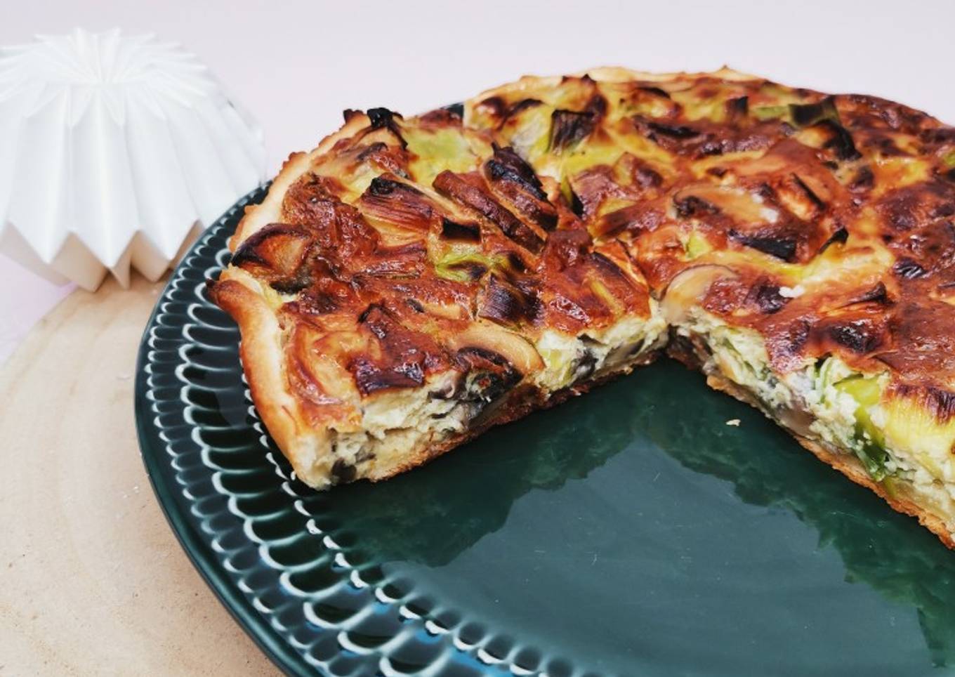 TARTE POIREAU - CHAMPIGNONS