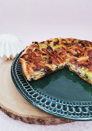 Une photo de TARTE POIREAU - CHAMPIGNONS