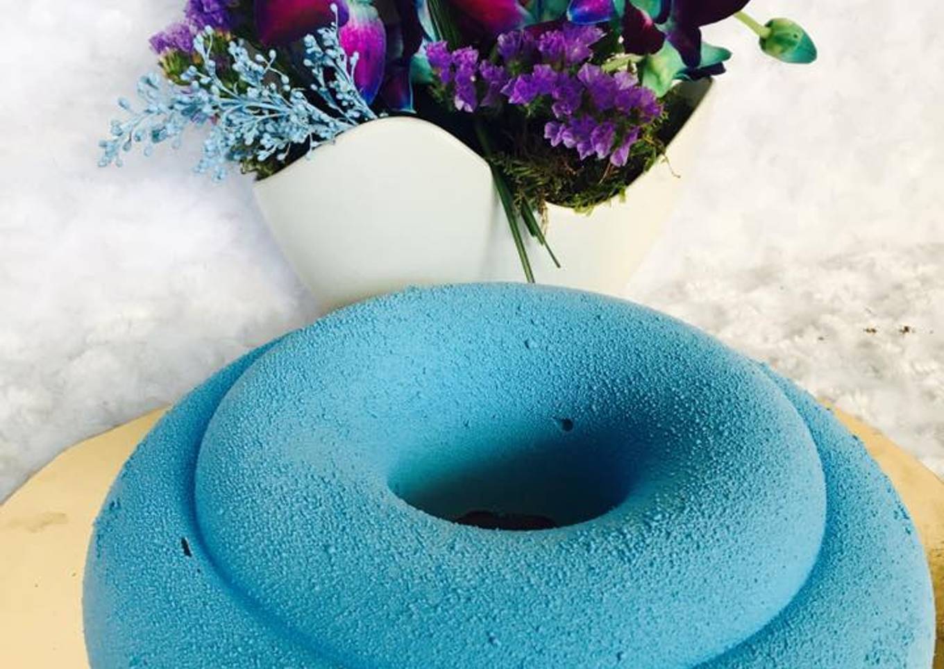 Entremet pêche blanc et framboise