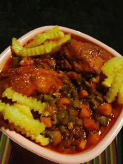 عکسی از دستور خورشت لوبیا سبز