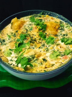 கீரை சீனி கிழங்கு சால்னா. (Keerai seeni kilangu salna recipe in tamil) செய்முறை முக்கிய புகைப்படம்