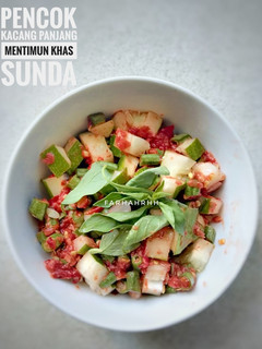 Foto resep Pencok Kacang Panjang Mentimun Khas Sunda