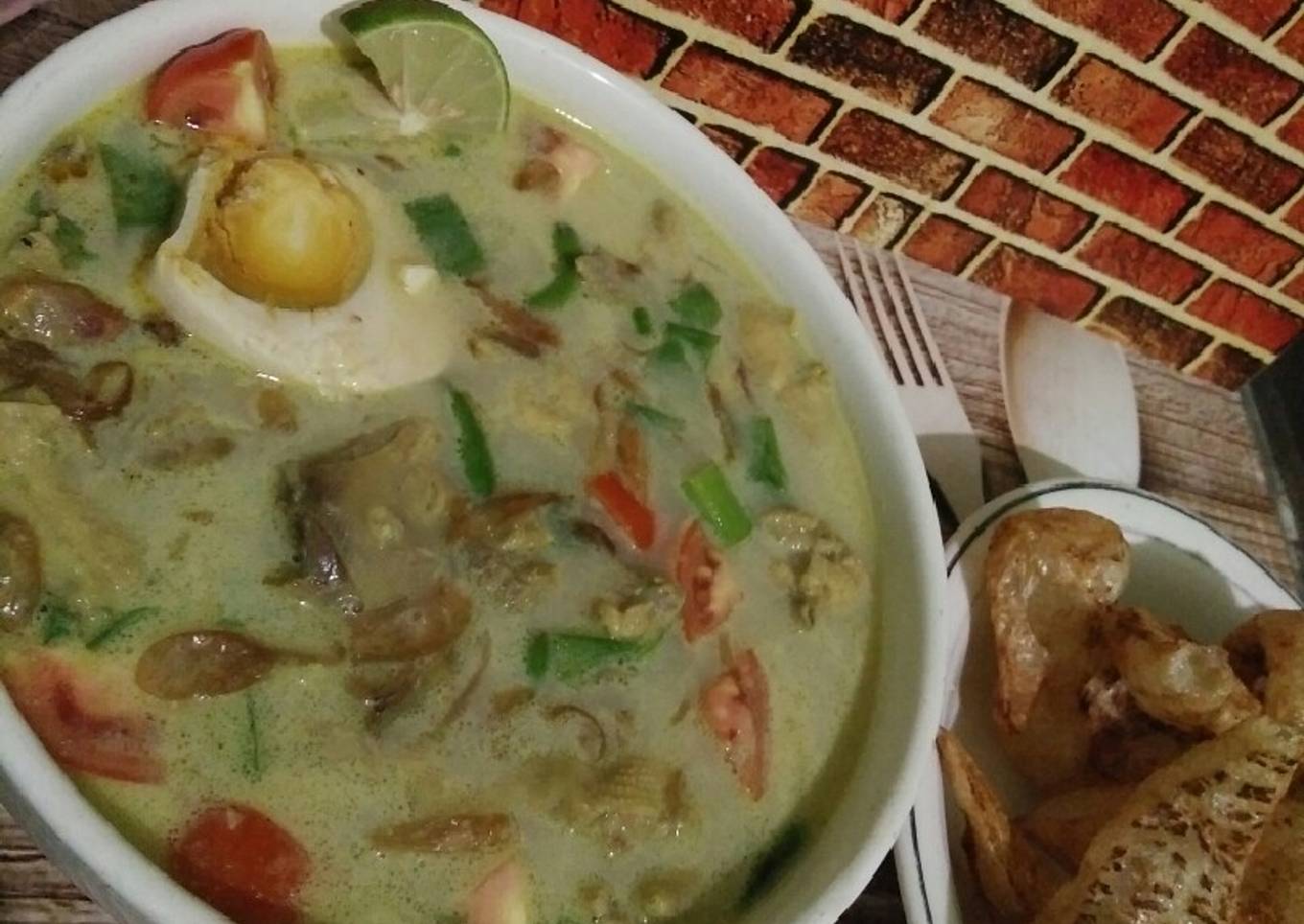 Soto ayam telur asin. #Ketopad_cp_Aneka soto