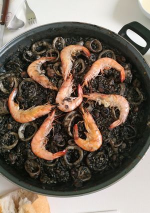 Una foto de Arroz negro