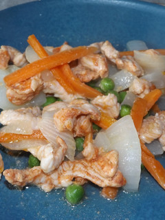 Una foto de Salteado de pavo al wok para dieta