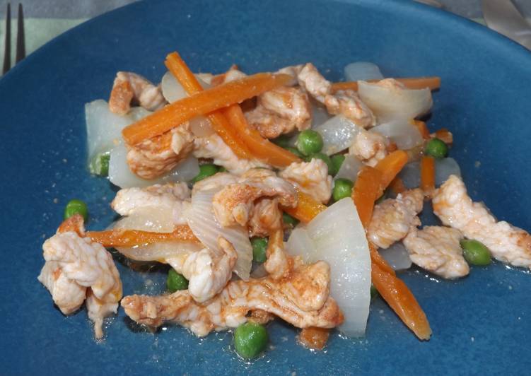 How to Make Award-winning Salteado de pavo al wok para dieta