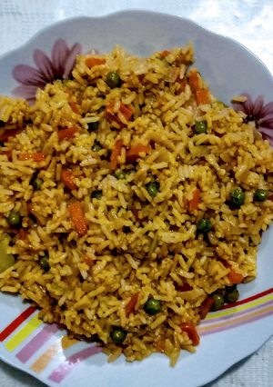 Una foto de Arroz a la jardinera