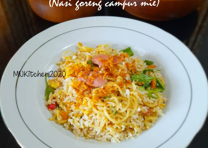 Resep Nasi Goreng Mawut Nasi Goreng Campur Mie Oleh Minie Nora