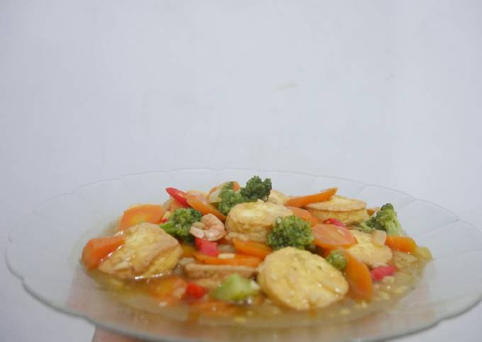 Resep Tofu Udang Saus Tiram Oleh Dewi Sartika - Cookpad