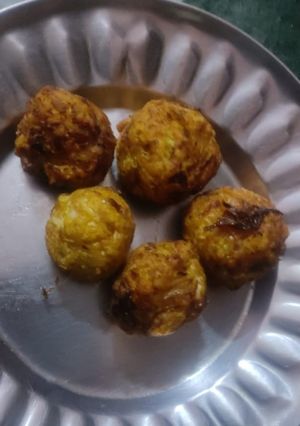 A picture of Lauki ke pakore.