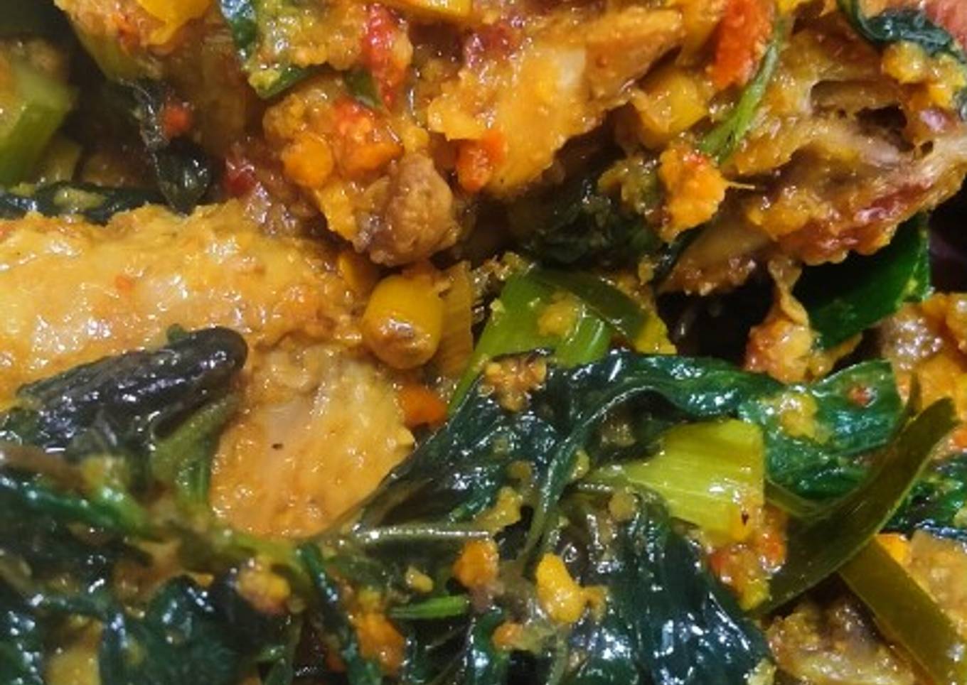 Wajan ayam karo basil
