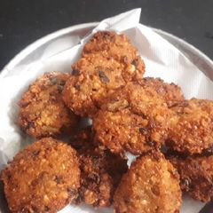 A picture of Chana Sambhar Vada.