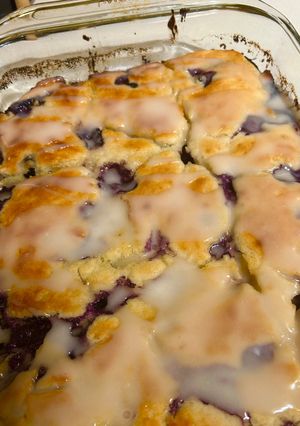 A picture of Blueberry Swim Biscuits.