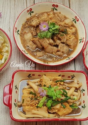 Hình của món Cơm nhà với sắc màu tươi sáng.