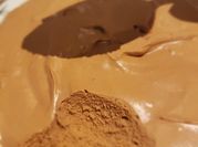 Uma foto de mousse chocolate