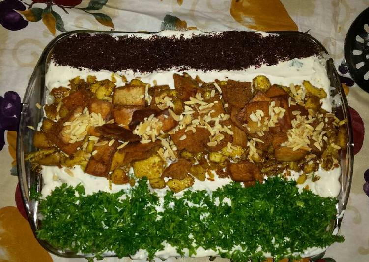فته دجاج بالزبده