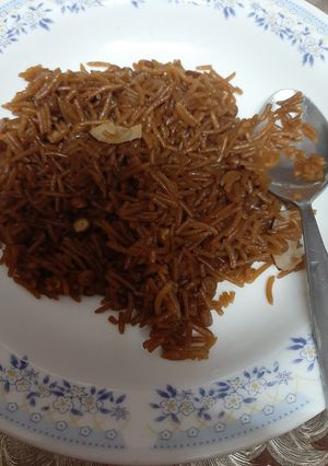 A picture of Gurr waly chawal.