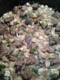 Spicy beef and taro root