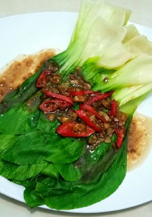 Foto resep Tumis Pokcoy Bawang Putih #BikinRamadanBerkesan