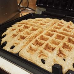 Oatmeal Waffles A picture of Oatmeal Waffles.