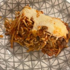 A picture of Baked Spaghetti.