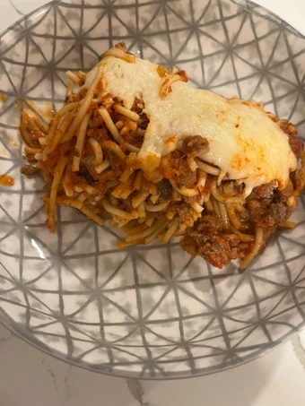 Recipe Baked Spaghetti which So Delicious
