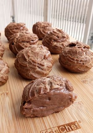 Foto resep Chocolate Choux with Chocolate Custard