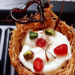 A picture of Vermicelli Cup with Kesar Pista Shrikhand.