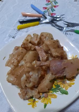 Una foto de Patitas de cerdo como la abuela