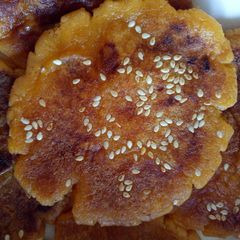 Sweet potato pancake A picture of Sweet potato pancake.
