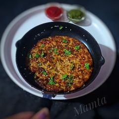A picture of Mix vegetable chilla.