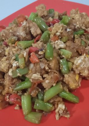 Foto resep Tumis buncis tempe telur