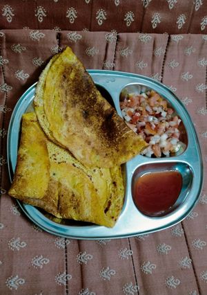 बेसन के चीले (besan ke cheele recipe in Hindi) रेसिपी मुख्य फोटो
