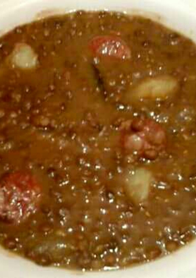 Una foto de Lentejas con chorizo