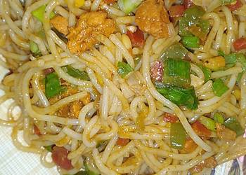 Unique Recipe Spicy chicken spaghetti Restaurant Style