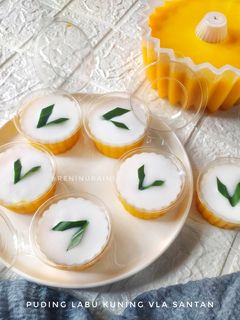 Foto resep Puding Labu Kuning Vla Santan